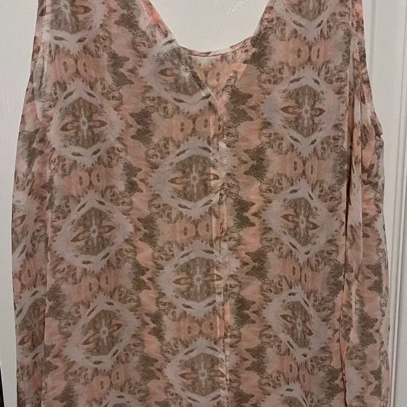 BCBGeneration Lena Blush Pink Aztec
Print Woven Open Back Tank Top Size xs - Picture 3 of 5